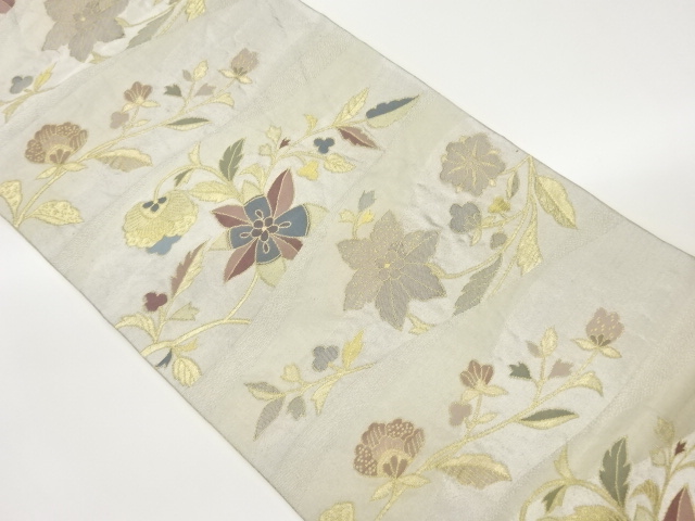 JAPANESE FUKURO OBI / WOVEN WAVY STRIPE